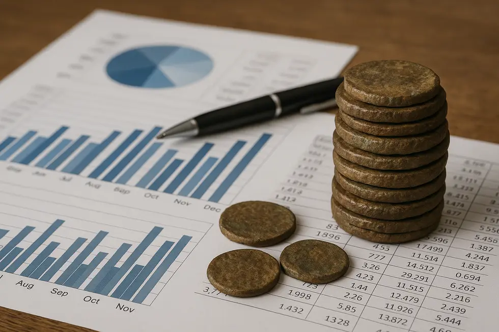 Financial scrutiny using the accrual principle for accurate reporting.